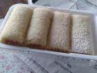 Nutella-filled tapioca wraps with sprinkled powder sugar