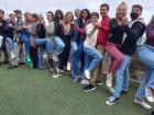During orientation, international students took a tango class