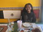 My eyes are closed because I am so happy! 