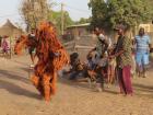 The kankurang, a living embodiment of a protector spirit in Senegal