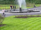 The fountain in the square outside Kilkenny Castle