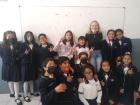 One day I went to Lucas's school to talk about Halloween (he's next to me in the photo)
