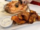 Delicious potatoes and dip!