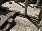 The old ruins of an ancient Roman palace in Caesarea