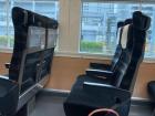 Here is the inside of an express train which is a bit fancier than the normal trains