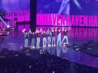 K-pop stands for Korean Pop. This particular group is known as Stray Kids; they are signed under the same company as Seungyeon's favorite group: Blackpink