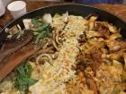 This is an example of barbeque that is shared among more than one person