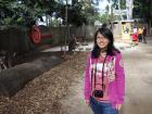 Here is Pei-Ting in Australia visiting the kangaroos