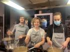 At a cooking class with friends in the 10th arrondissement