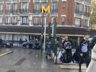 Outside of a metro station