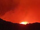 Volcano Masaya in Nicaragua; a view of the lava
