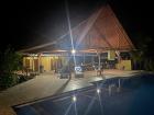 Night view of the rural airbnb we stayed for our last weekend; very secluded and exciting