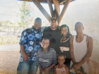 A (much) younger me with my family at my little sister's birthday party in Orlando, Florida