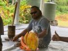 One of the biggest papayas I have ever seen