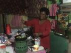 Cooking with my host mother
