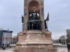 A statue in Istanbul's Taksim Square