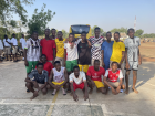 Tamasco's basketball team gathers for a photo -- Say cheese!