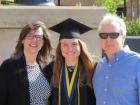 Enjoying my graduation from Kent State with my parents last year