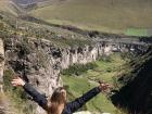 Taking in Chimborazo views; in the canyon below me, people were doing extreme rappelling and bungee activities!