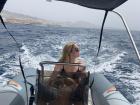 We rented a boat to fish!
