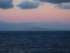 The view of Amorgos Island, our first drilling location 