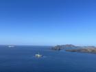 The JOIDES Resolution seen from Santorini when we were drilling nearby