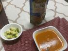 "Crema zanahoria"— carrot soup made in the same way as "Crema de Ayote" 