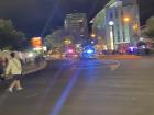 The main streets were closed for the game!