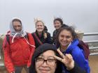 Next to a volcano with my friends!