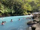 Took a quick swim in the river--coolest experience by far!