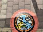 Everywhere you go walking you can find different sewer lids for the city and town you're in: my homestay bro Oscar (remember him?) sent me this pretty one of the town of Tottori! 