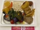A tray from one of the veggie buffets near campus