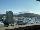 The view of the town of Hengchun and its surrounding mountains from my hotel room
