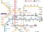 A map of Taipei's comprehensive MRT system