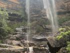 This waterfall is up in the "Blue Mountains" near Sydney