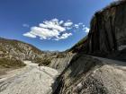 Driving through the mountains in Azerbaijan