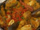 The last paella I had in Spain which included mussels, lobster, shrimp, chicken and calamari 