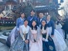 Blue was the popular hanbok color for my friends and I as we explored the Jeonju Village after visiting the palace