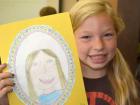 Me in Ms. Smith’s class with my self portrait!