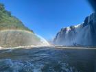 This was the view from the boat as we sailed toward the falls!