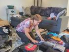 Michelle packing expedition luggage