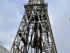 58.5 meter tall drilling derrick on the JOIDES Resolution