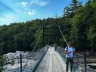 This is me hiking in Canada around the Canyon Sainte-Anne Falls