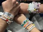 My friends and I made and traded friendship bracelets with each other for the Taylor Swift concert