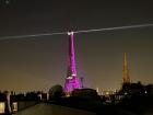 The Eiffel Tower lit up pink for a night to raise awareness about breast cancer! 