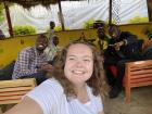 Me with the other teachers, enjoying Fanta after school