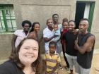 Family, neighbors and friends