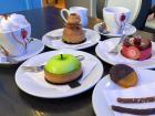 The "Mr. Smith" award winning pastry and the fancy table setting!