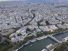 The view from the top of the Eiffel Tower