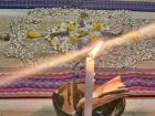 Fire burns for our celebration of Killa Raymi, an indigenous festival of the moon and femininity that signals it is time to sow crops